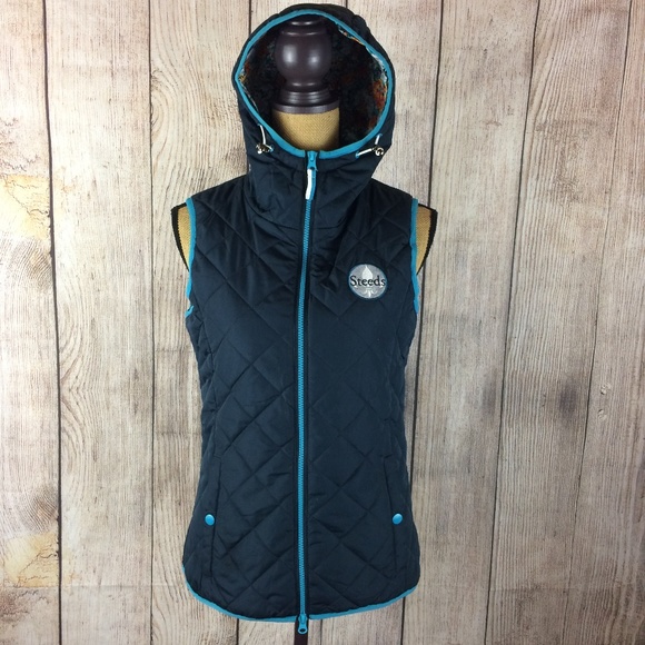 Steed Jackets & Blazers - Steed Equestrian Hooded Full Zip Riding Vest Sz S